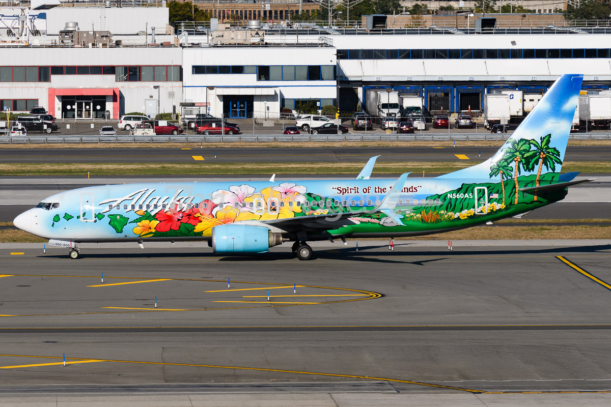 Alaska Air Boeing B737 N560AS Spirit of the Islands" JFK